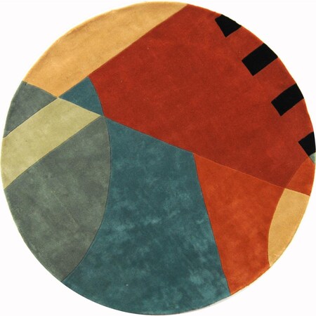 Safavieh 10 x 10 ft. Rodeo Drive Contemporary Round Hand Tufted Rug, Gold RD863A-10R